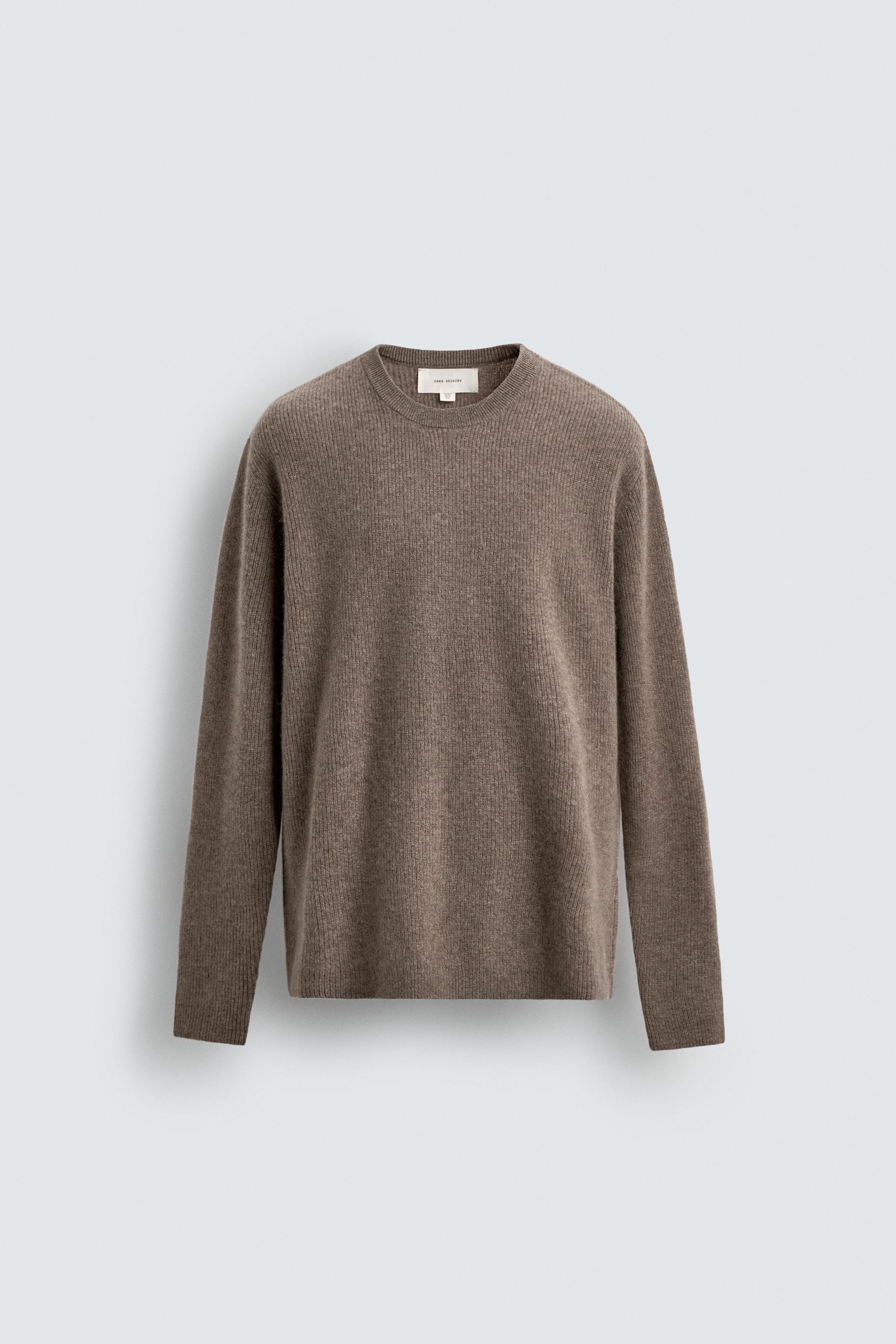 100% CASHMERE RIBBED JUMPER ORIGINS - Sand / Marl | ZARA United States