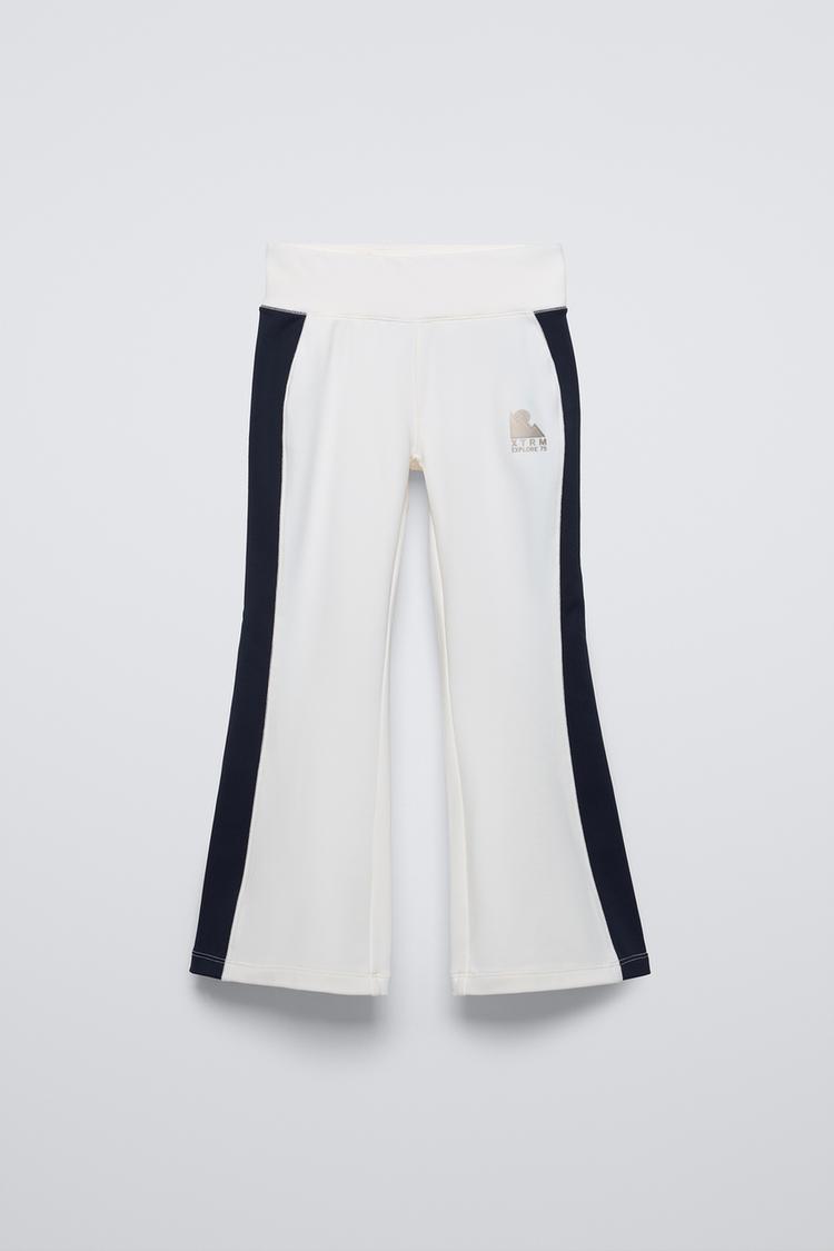 THERMAL SKI COLLECTION BELL BOTTOM LEGGINGS White ZARA New Zealand