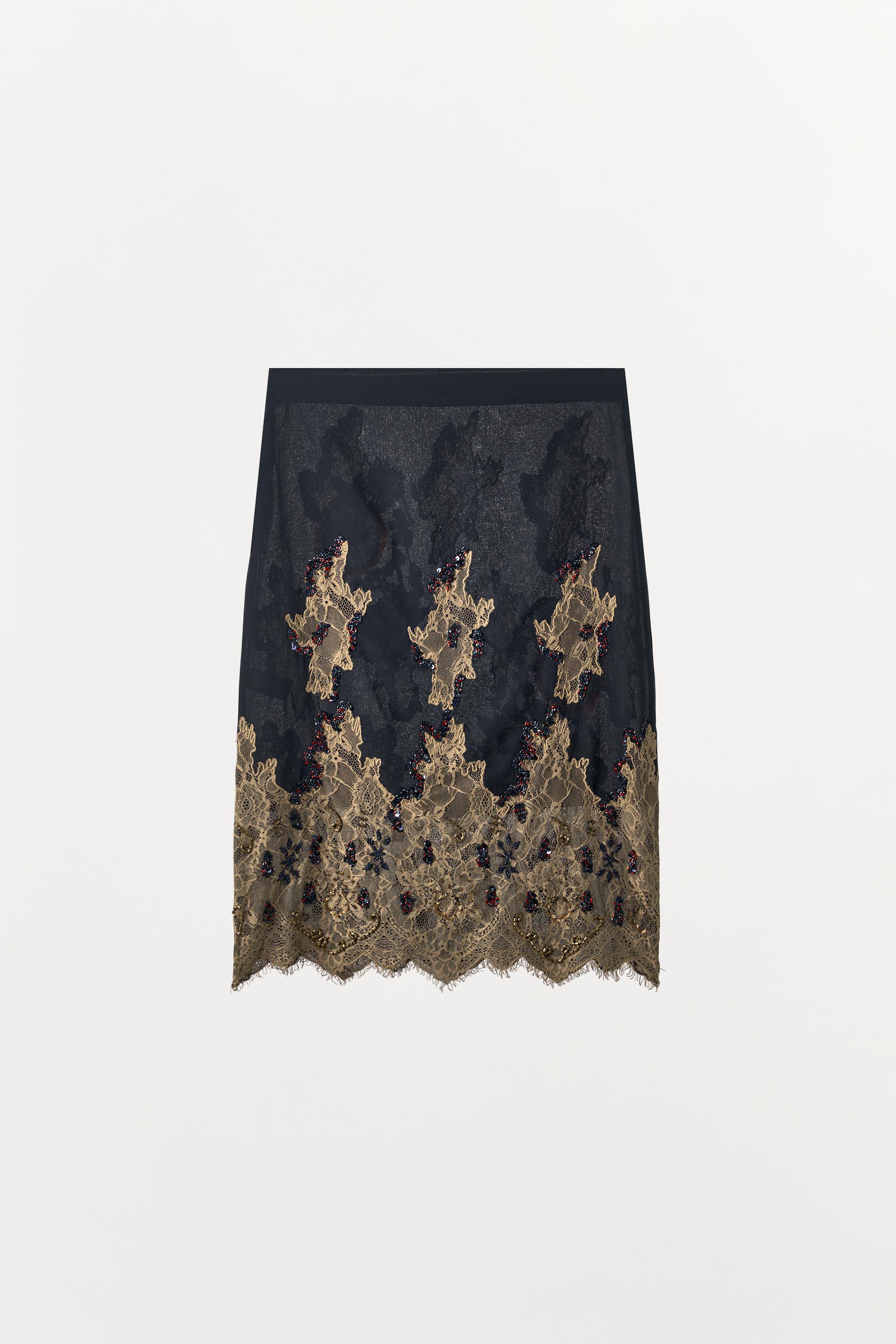 JUPE MIDI FANTASIE DENTELLE ÉDITION LIMITÉE