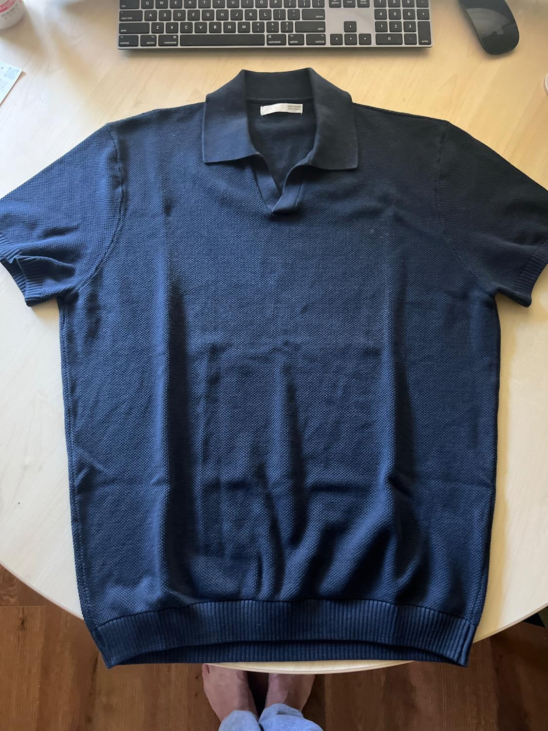KNIT TEXTURED POLO SHIRT - Image 2