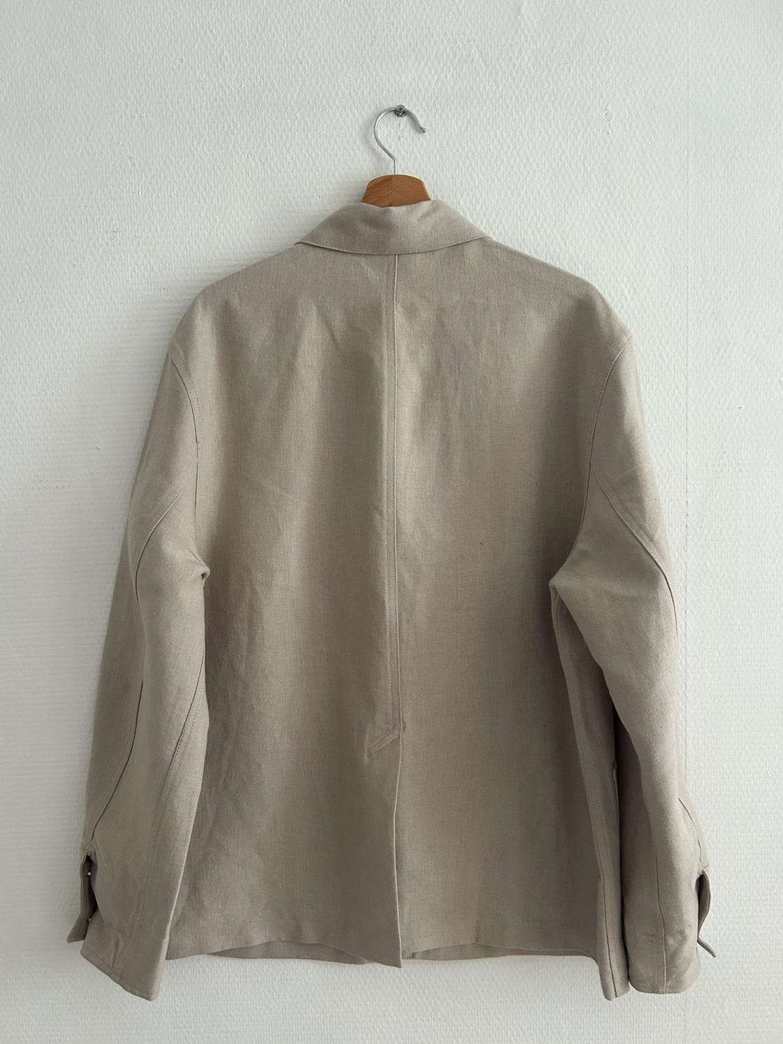 100% LINEN JACKET WITH POCKETS - Image 2