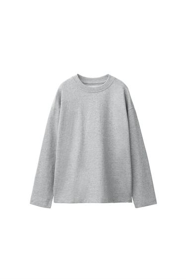 PLAIN T-SHIRT - Mid-grey by Zara