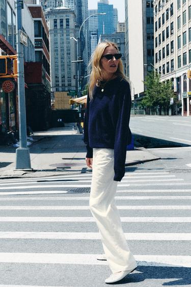 Zara FARMERKE Z1975 REGULAR VISOKOG STRUKA DUGE – Bela