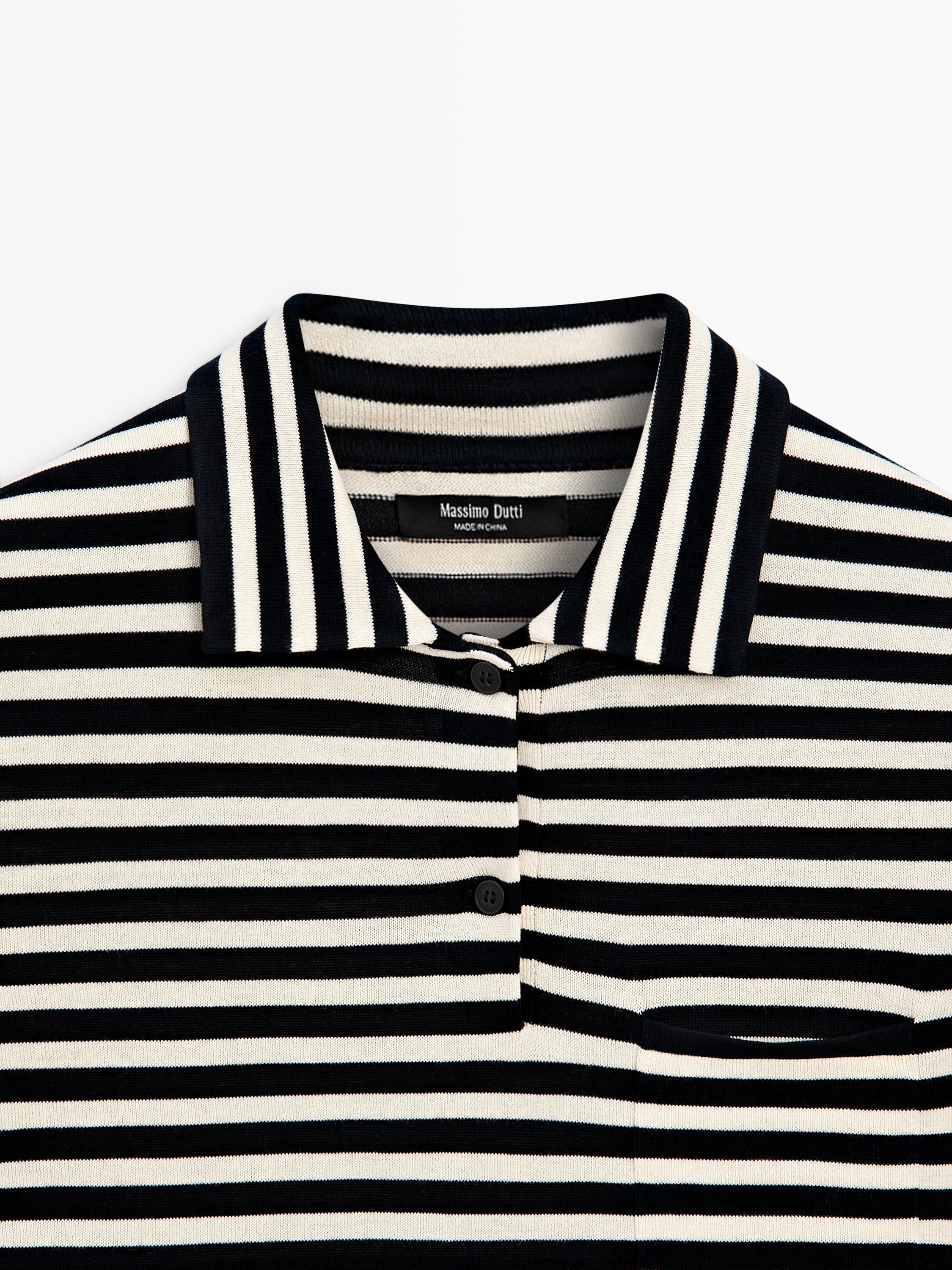 Polo en maille avec poche