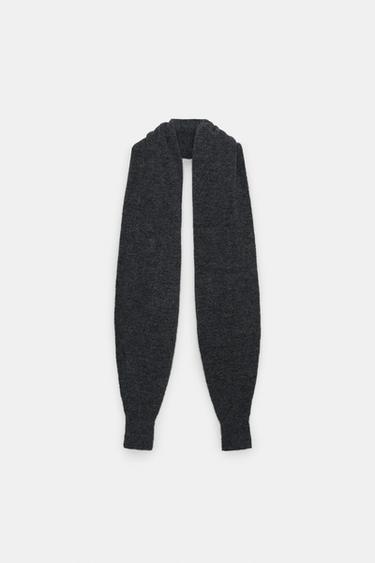 Zara SLEEVE EFFECT SCARF - Gray