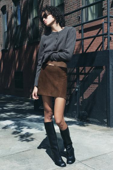 CASHMERE KNIT CARDIGAN - Mid-grey by Zara - Image 0
