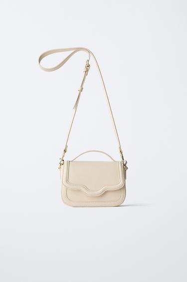 Zara NEUTRAL CROSSBODY BAG - Off White
