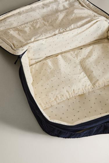 VALISE DE VOYAGE BÉBÉ EN VELOURS CÔTELÉ - Bleu marine de Zara - Image 5