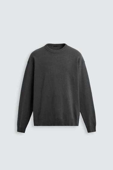 SOFT TEXTURED SWEATER - Anthracite grey by Zara