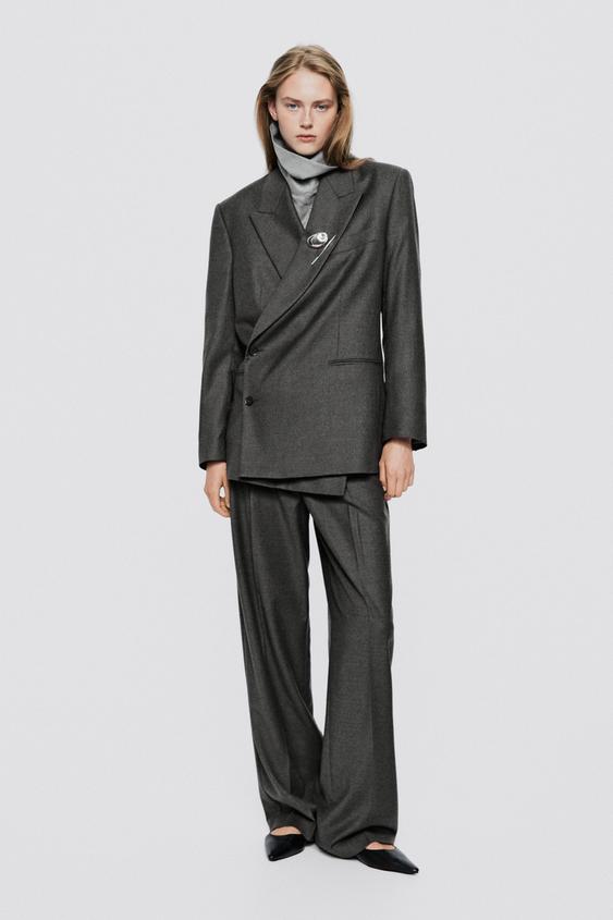 Americana traje cruzada oversize - LIMITED EDITION - Cobalto de Zara - Imagen 0