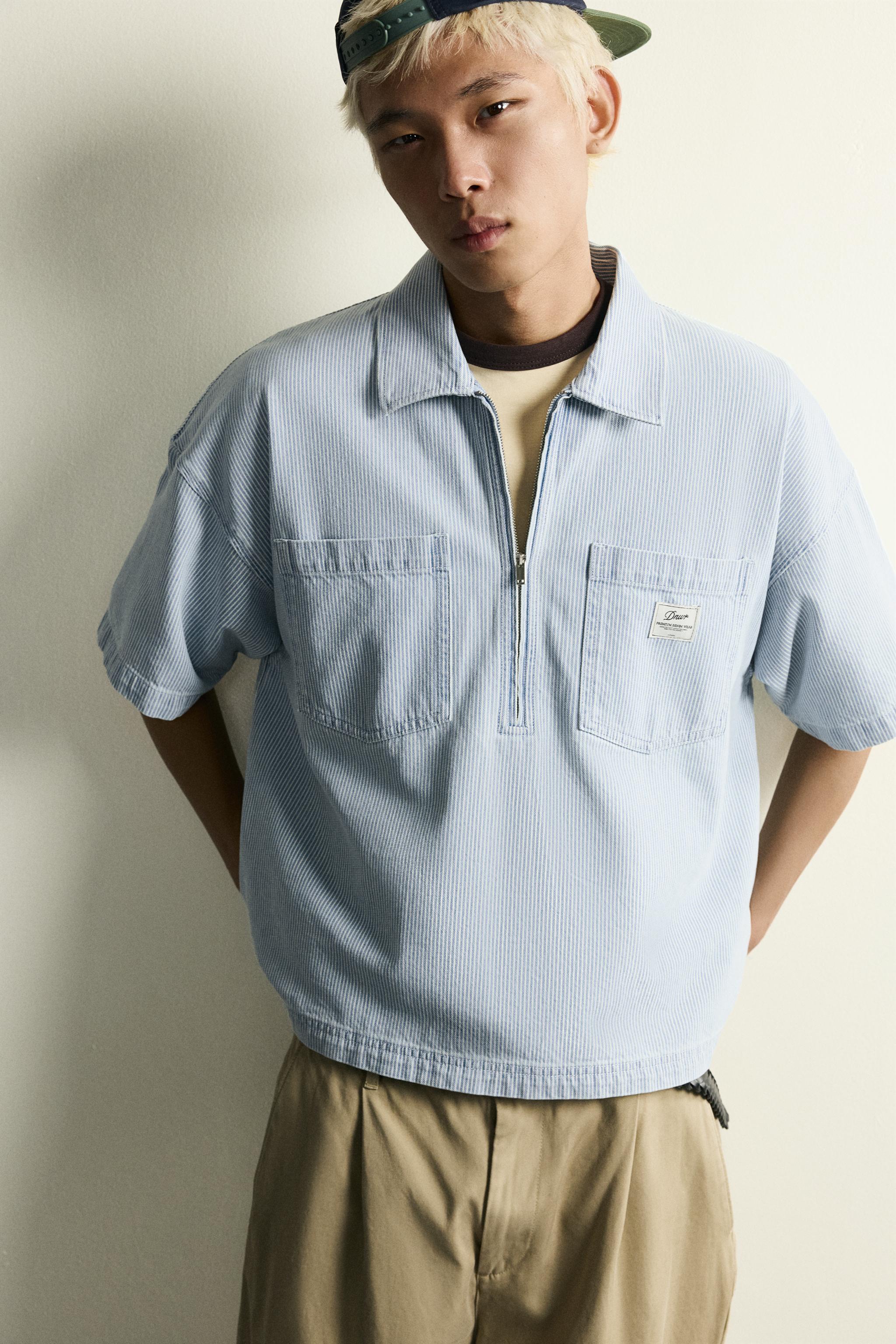 ZIP POLO SHIRT WITH POCKETS