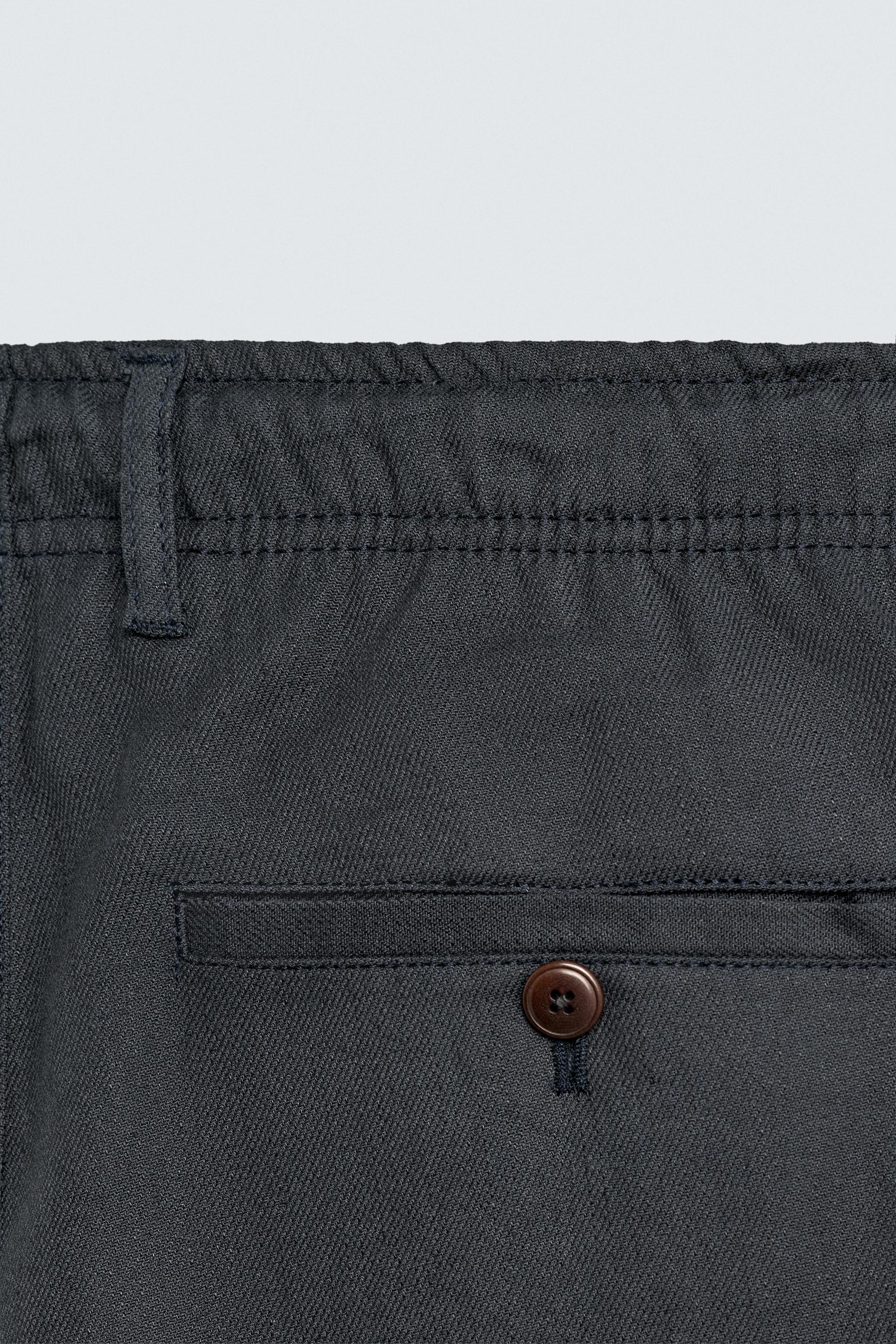 PANTALON COUPE DÉCONTRACTÉE COTON - LIN