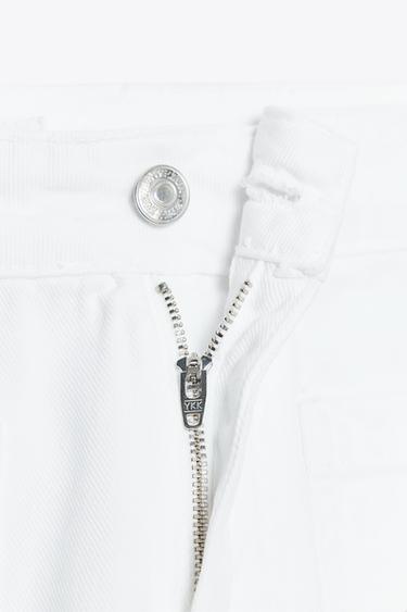 JEAN Z1975 À JAMBES LARGES BRODÉES PERFORÉES - Blanc de Zara - Image 6