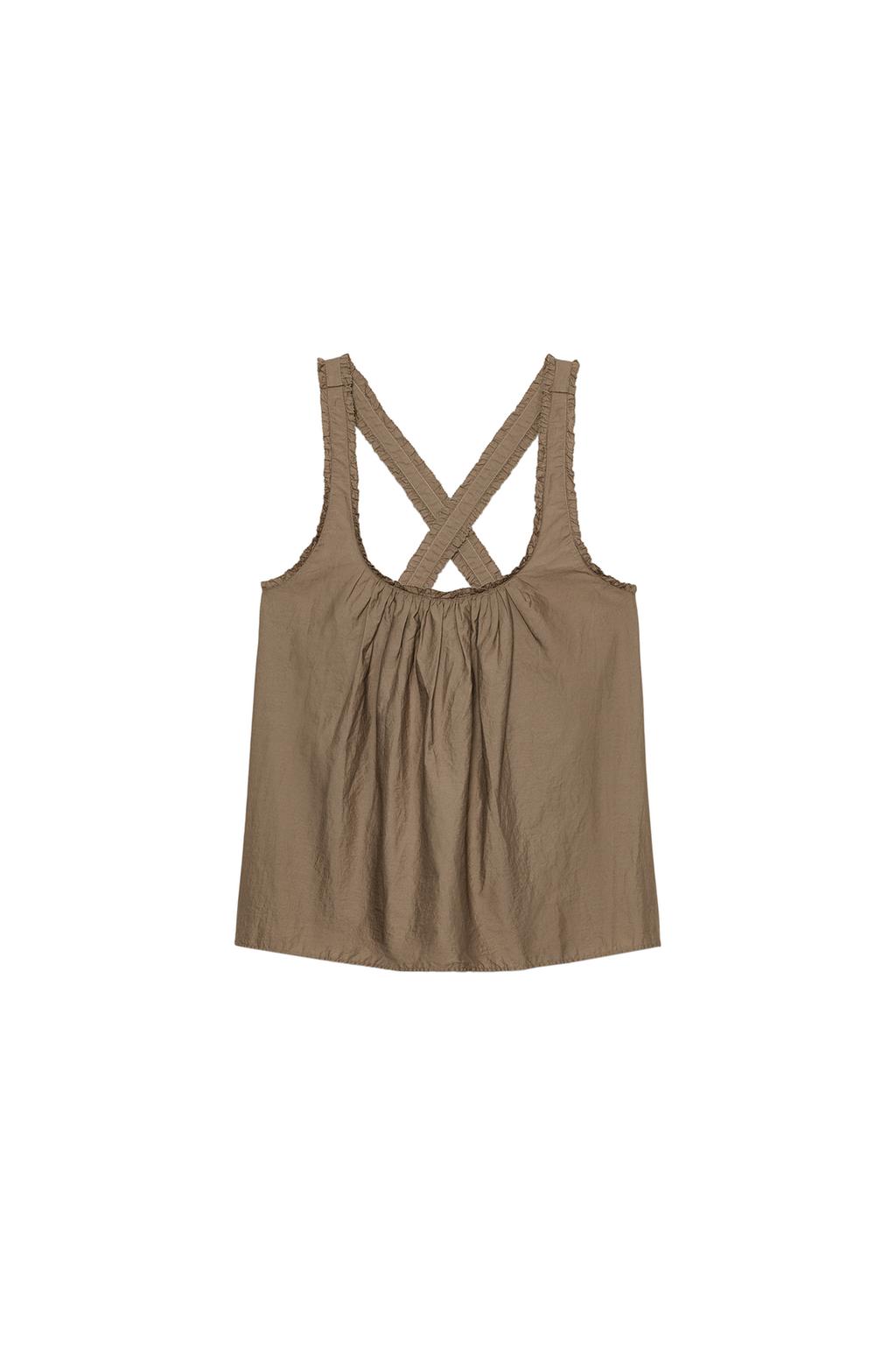 POPLIN STRAPPY TOP - image 3