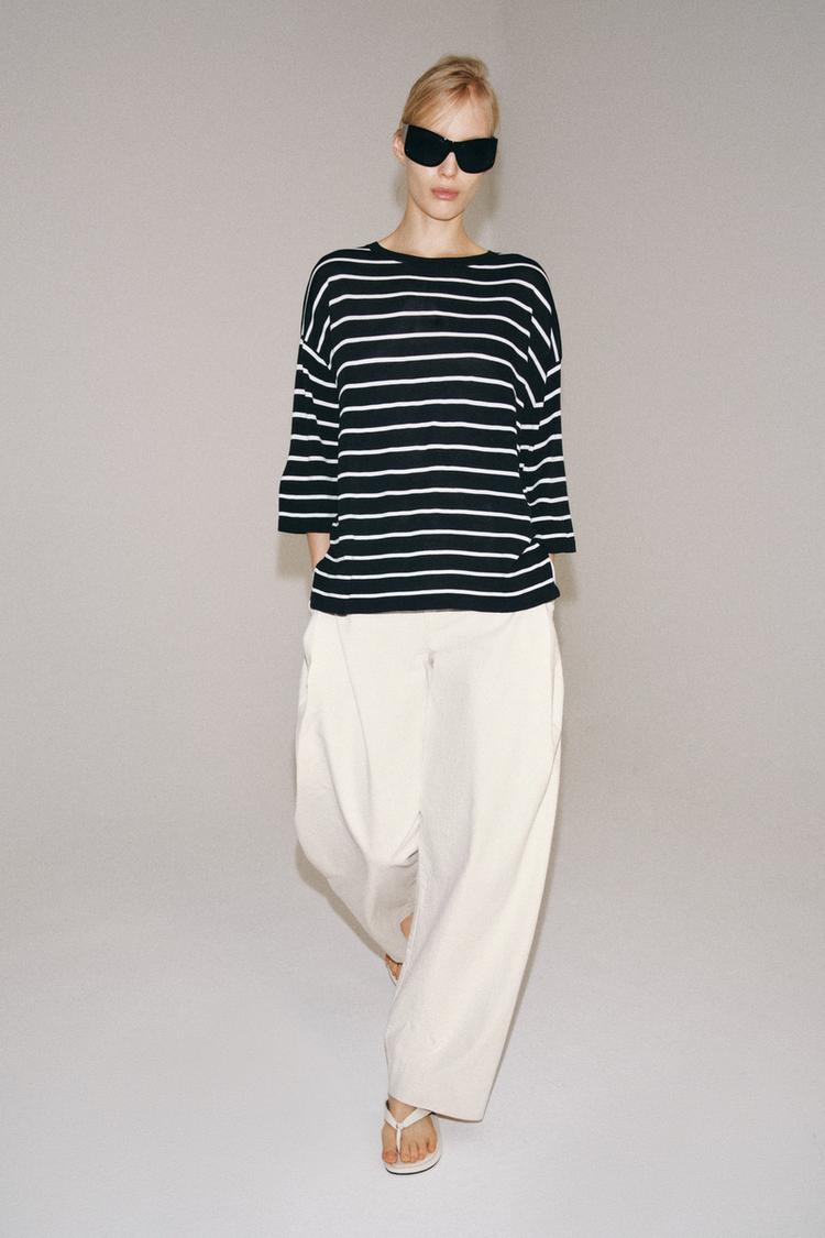 3/4 SLEEVE KNIT TOP