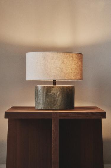 Zara SLATE TABLE LAMP - Light beige