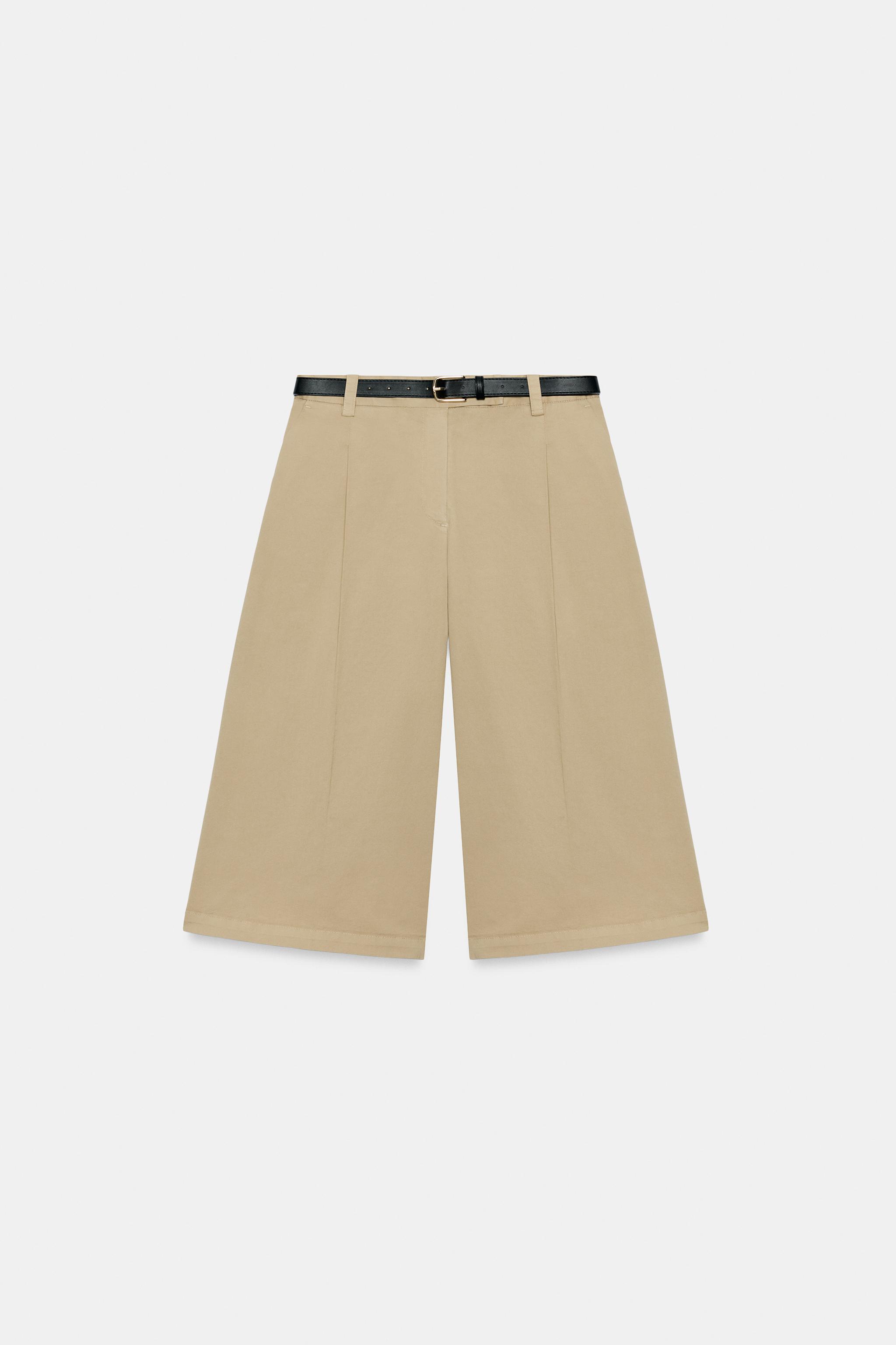 LONG BELTED SHORTS