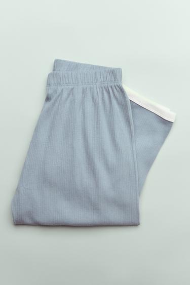 6-14 JAAR/ GERIBDE EFFEN PYJAMA - Blauw / Grijs van Zara