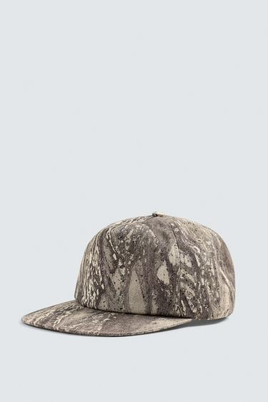 ABSTRACT PRINT CAP - Brown by Zara