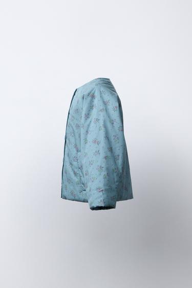 FLORAL PRINT JACKET - Bluish by Zara - Image 2