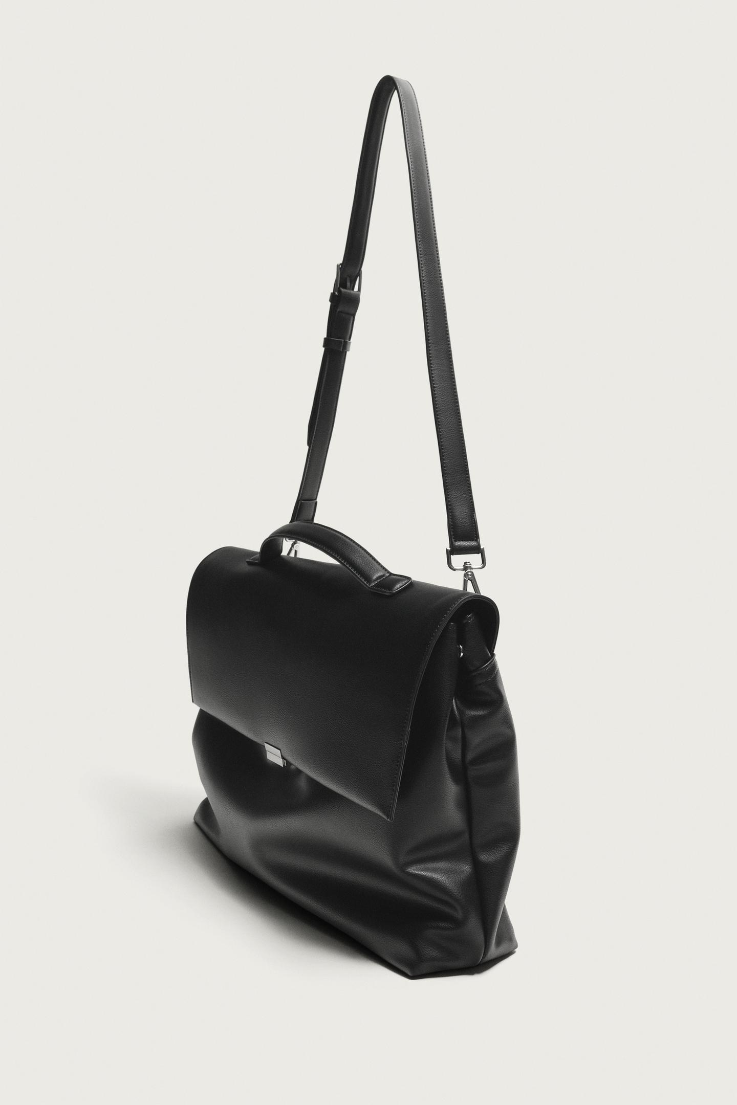 Мужская сумка Zara Flap, цвет: Чёрный — фото 5