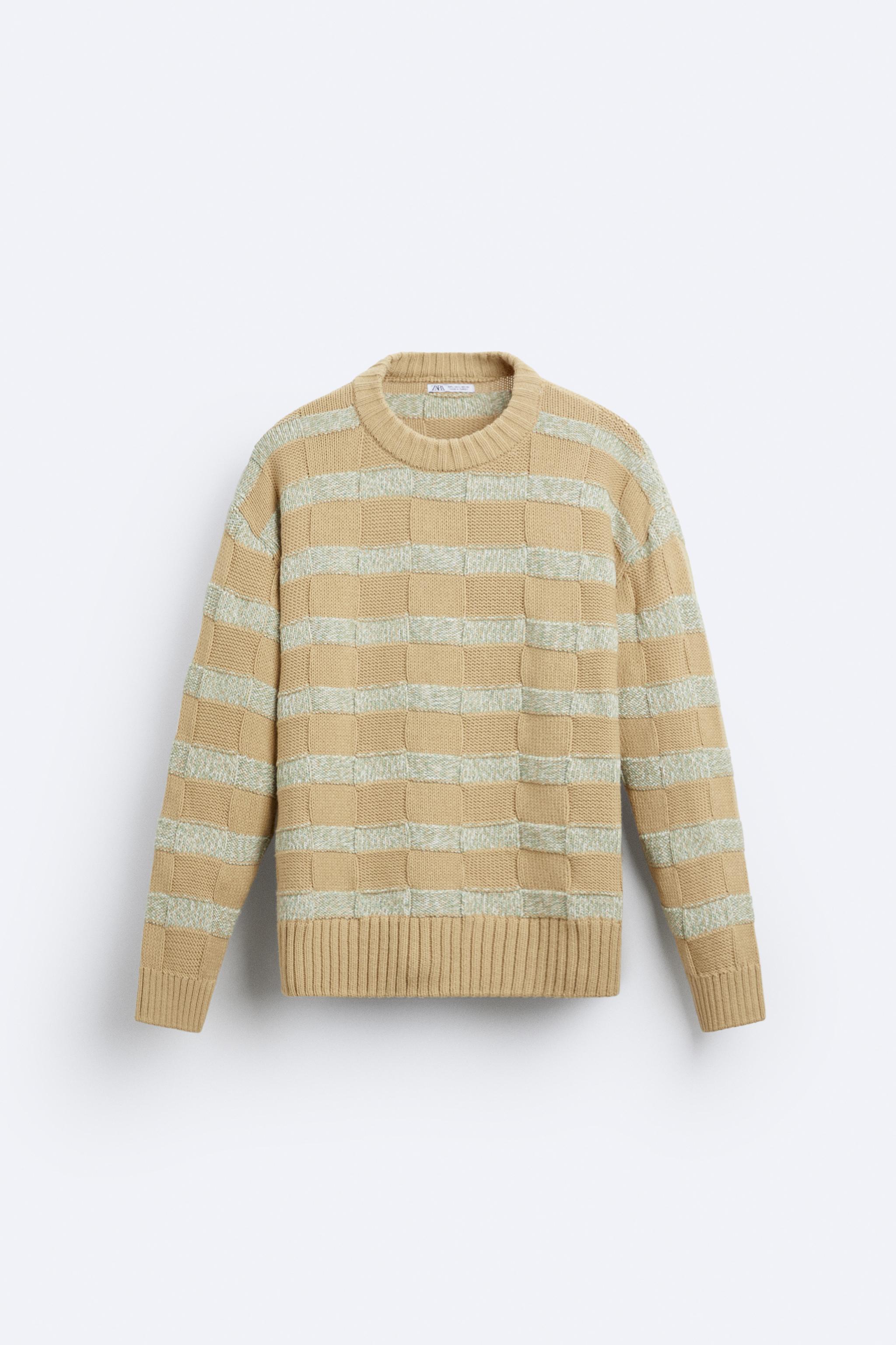 Cream striped clearance sweater