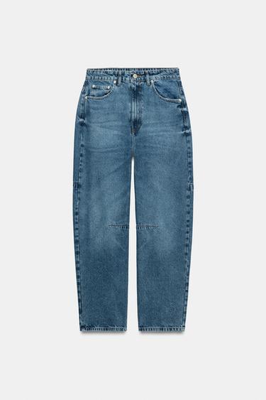 JEANS TRF TIRO ALTO - Azul de Zara - Imagen 0