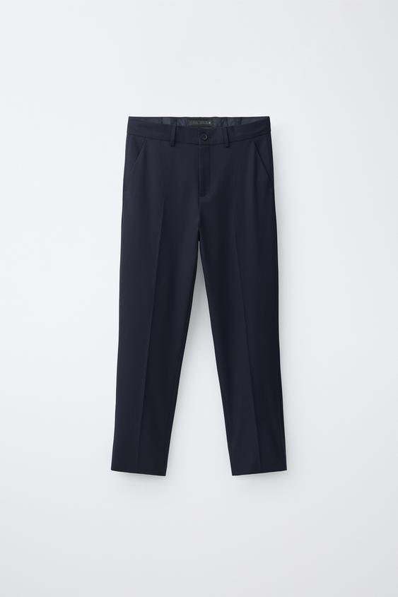 ОДНОТОННЫЕ КОСТЮМНЫЕ БРЮКИ — ЧЕРНИЛЬНО-СИНИЙ от Zara — изображение 0