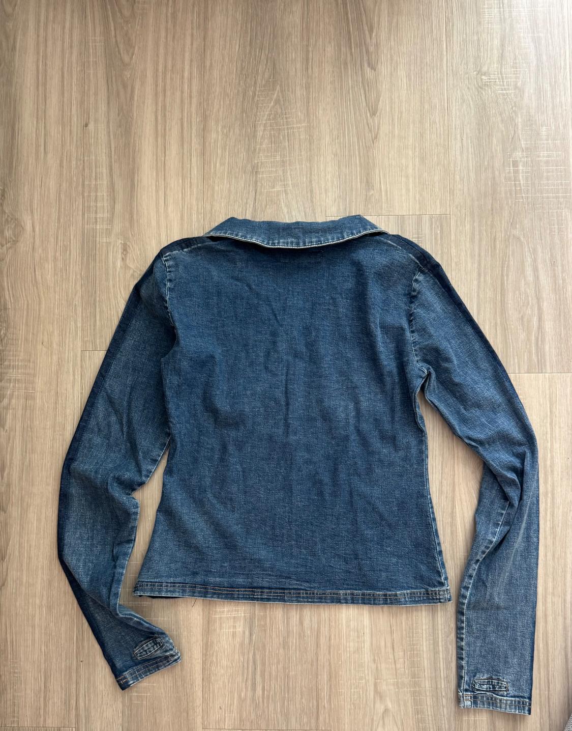 TRF DENIM POLO SHIRT - Image 2