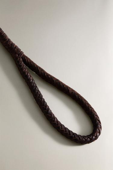 LAISSE CUIR TRESSE CHIENS - Marron de Zara - Image 2