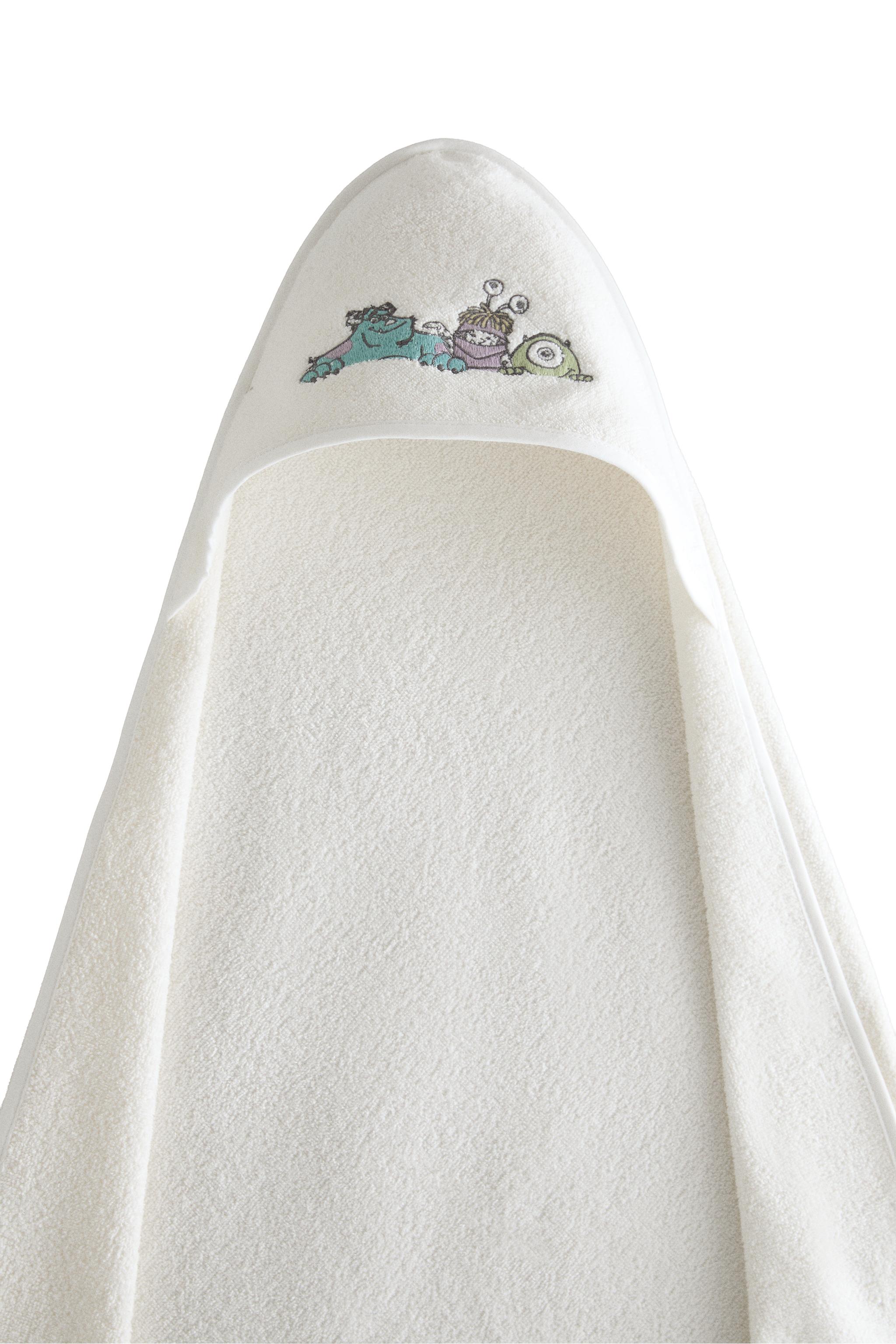 MONSTERS, INC. HOODED BABY TOWEL - Oyster-white | ZARA United States