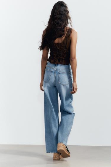 TOP À PLIS ET NŒUDS - Chocolat de Zara - Image 4