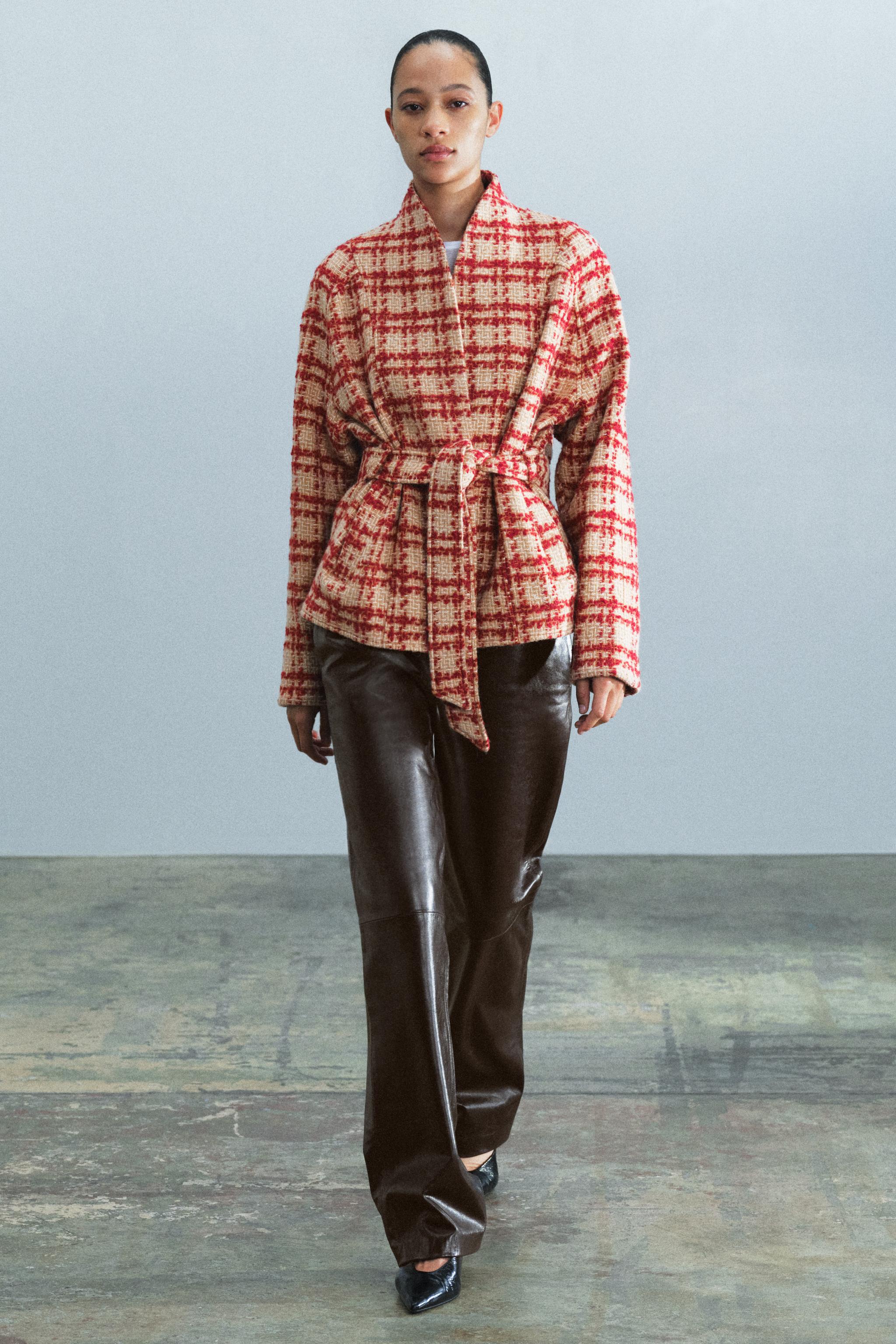 VESTE CEINTURE AVEC LAINE ZW COLLECTION