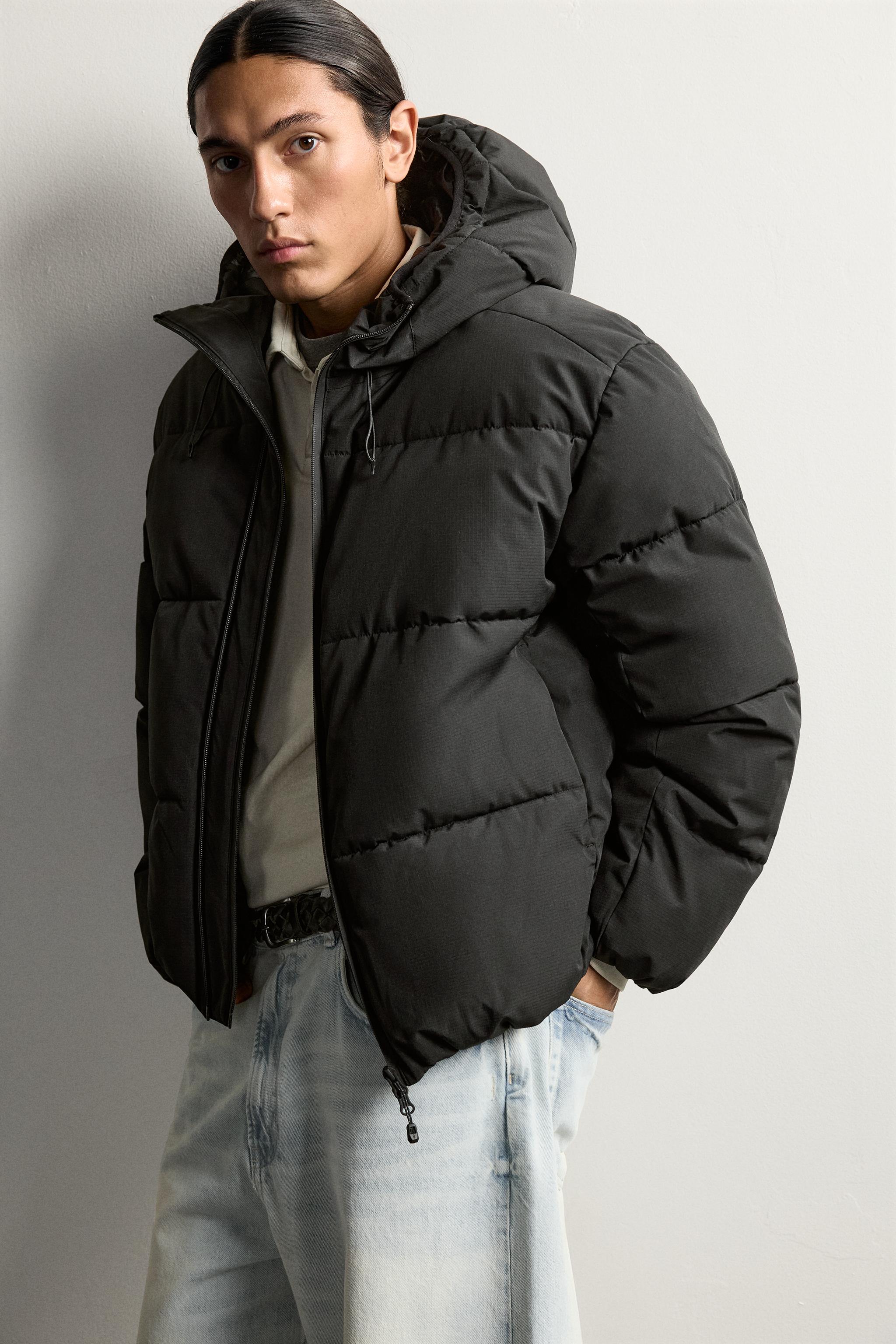 Zara RELAXED FIT KAPÜŞONLU KAPİTONE CEKET görsel 7