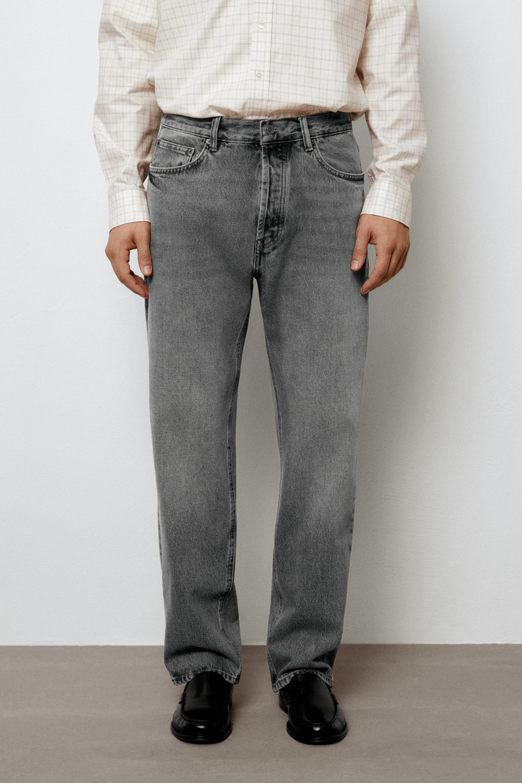 Straight-leg jeans — Gray