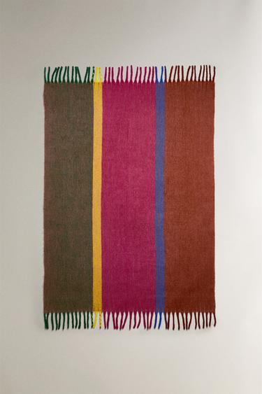 THROW WITH IRREGULAR STRIPES X COLLAGERIE - striped by Zara - Image 0
