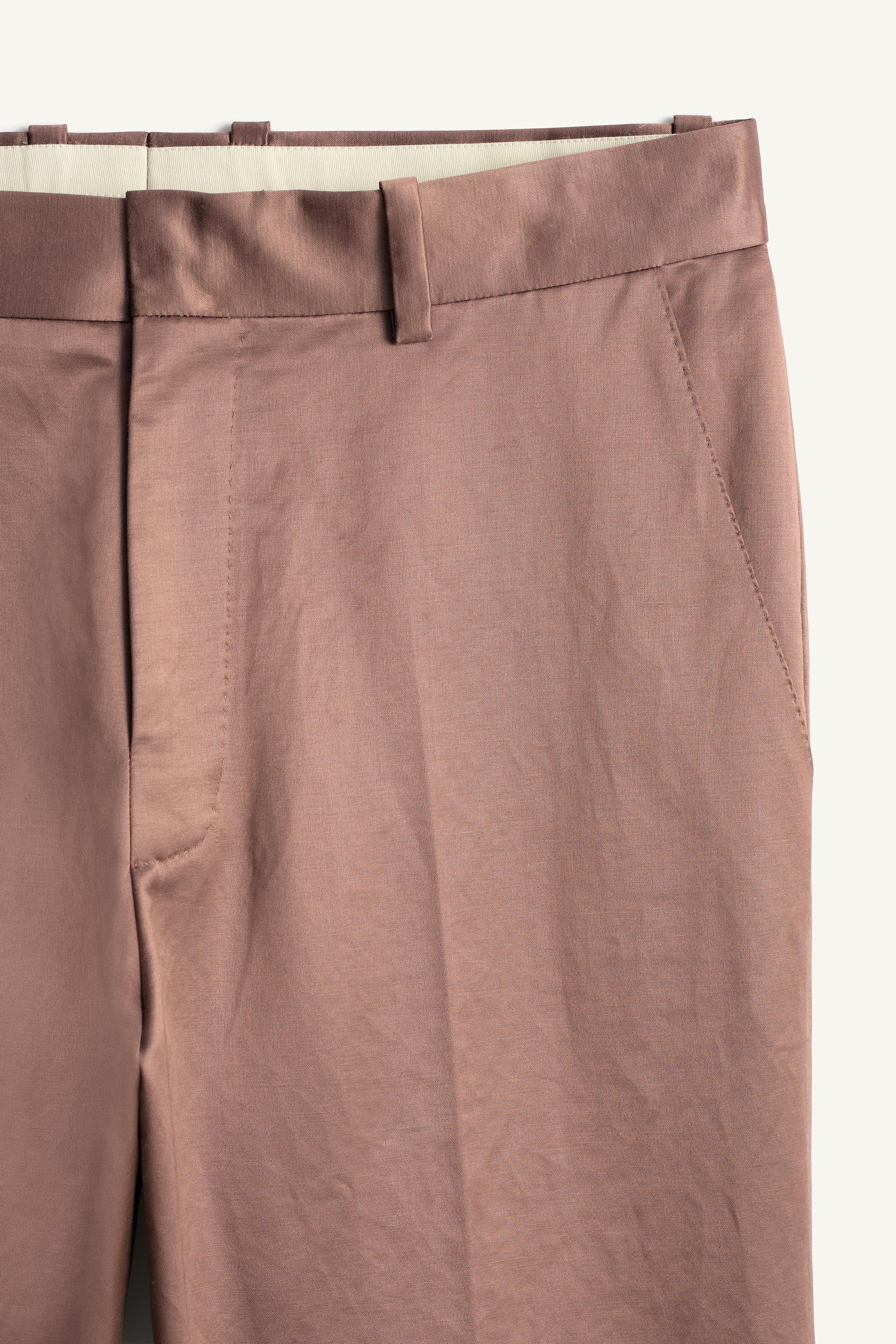 PANTALON SATINÉ STRAIGHT FIT