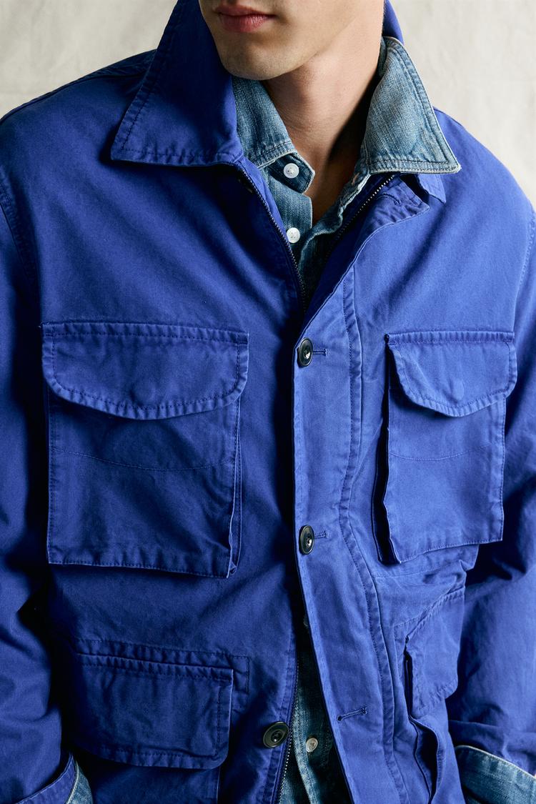 Chaqueta de corte relajado con bolsillos utilitarios 6