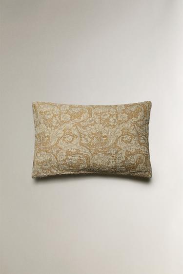 Zara MORRIS & CO. FLORAL THROW PILLOW COVER - Vanilla - Image 0