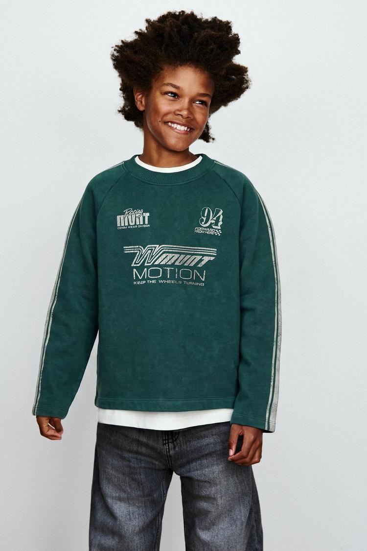 Sudadera estampado texto