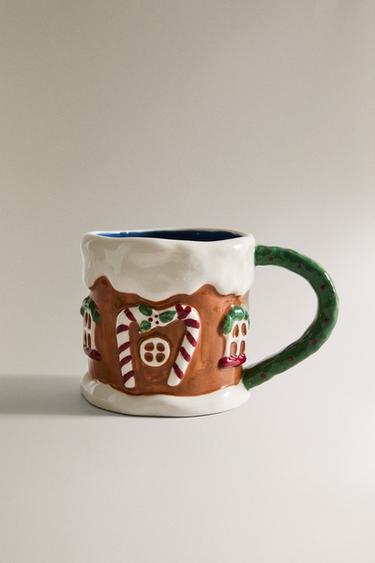 Zaras JULIG PEPPARKAKSHUSMUGG FÖR BARN I KERAMIK - Flerfärgad - Bild 0