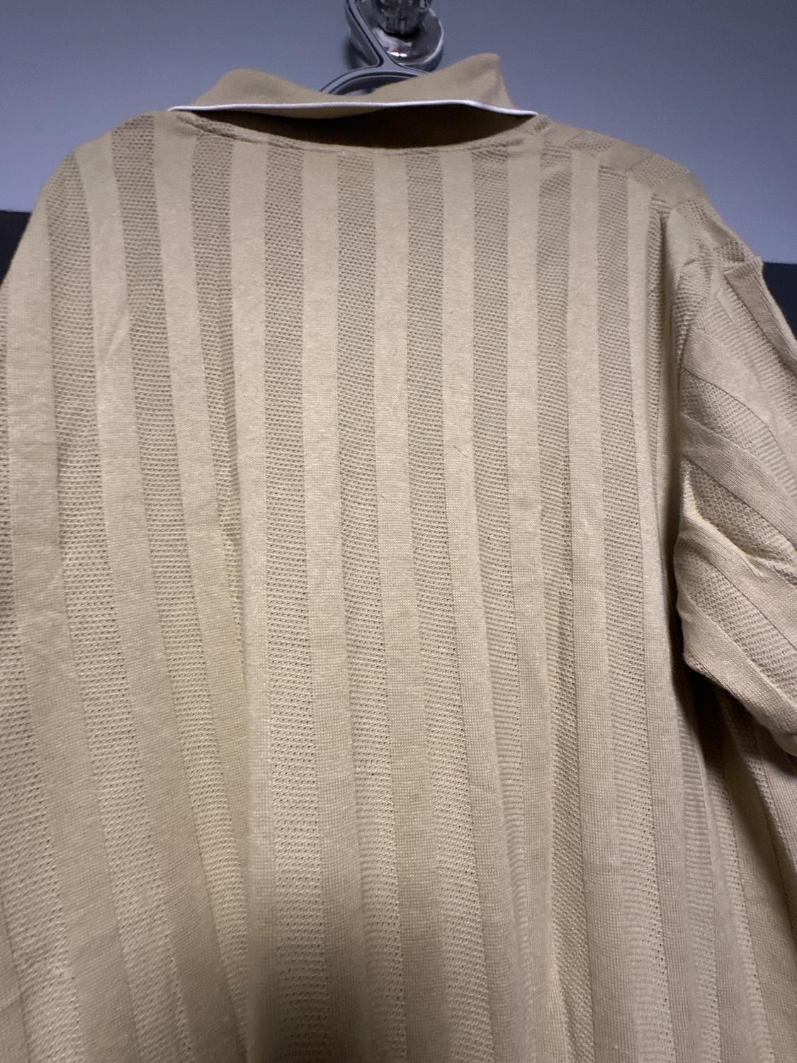 TEXTURED SAND BEIGE POLO SHIRT - Image 3