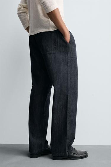 RELAXED FIT JOGGER JEANS - Indigo by Zara - Image 4