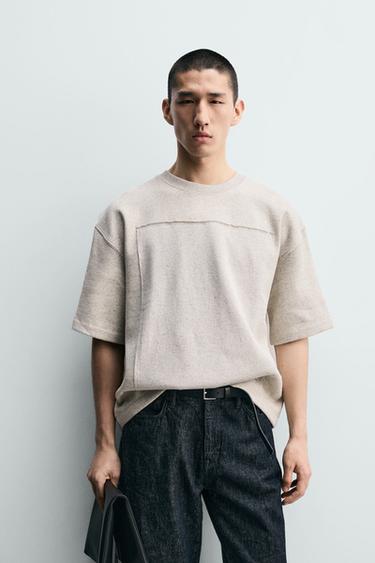 SUDADERA PARCHE COMBINADO - Gris vigoré de Zara