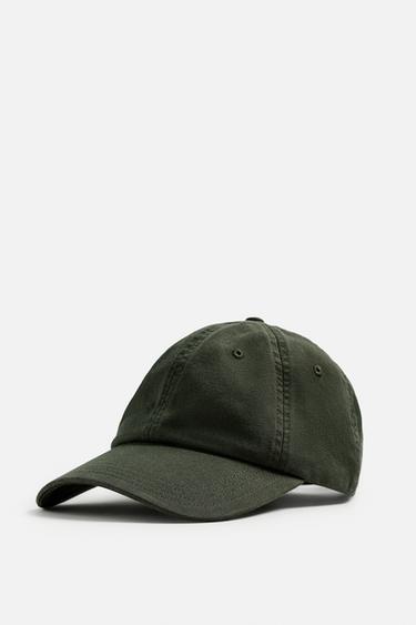 GORRA ALGODÓN LAVADO - Khaki de Zara