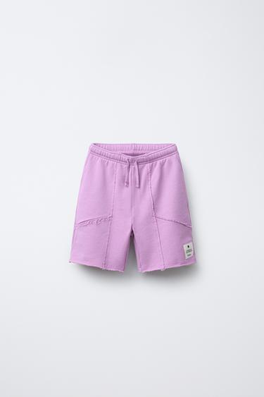 SURF FADED BERMUDA SHORTS - Lilac by Zara