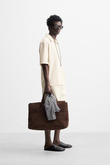 POLO CONFORT À ZIP - Écru de Zara - Image 3