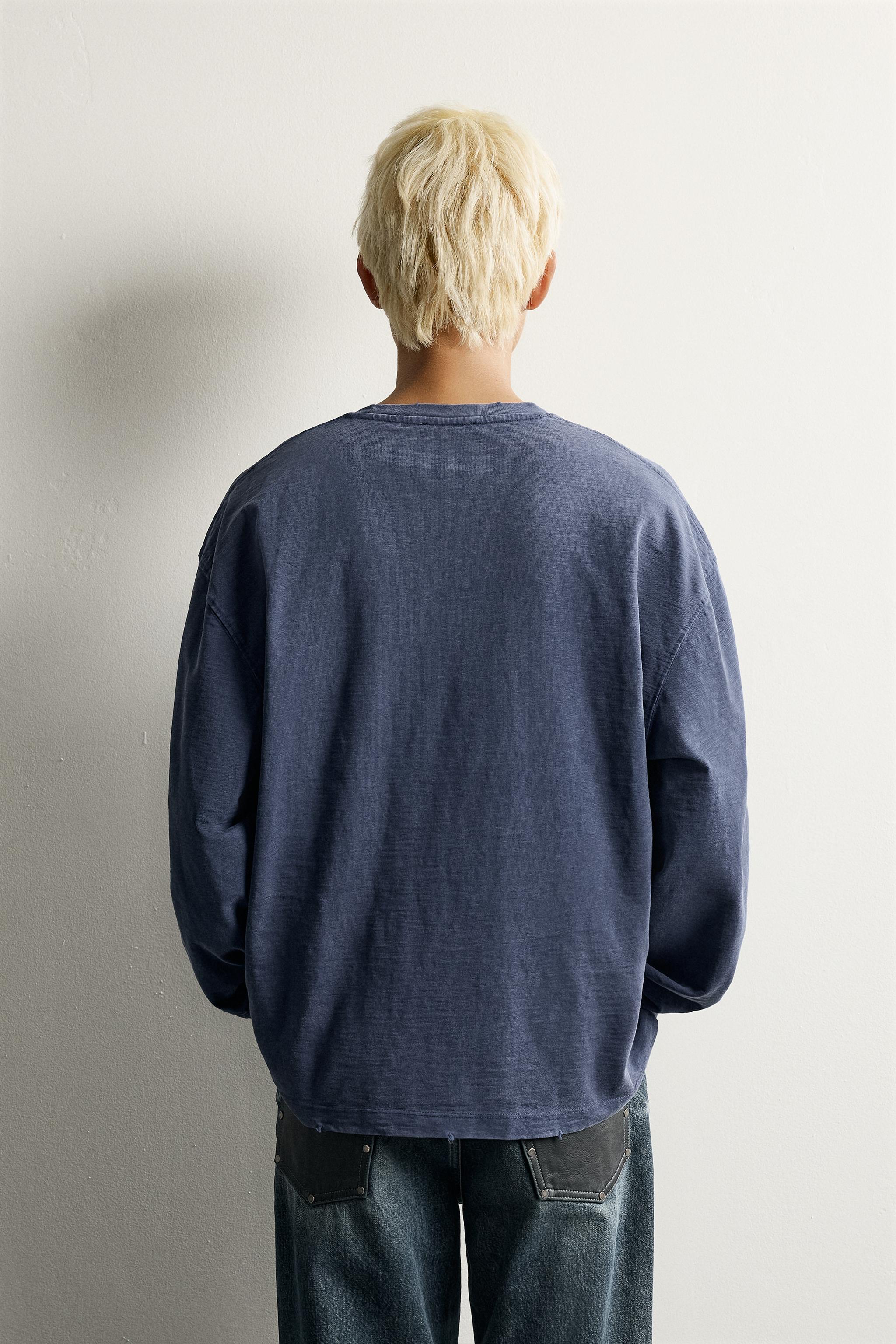 WASHED SLUB RELAXED FIT T-SHIRT - thumbnail 5