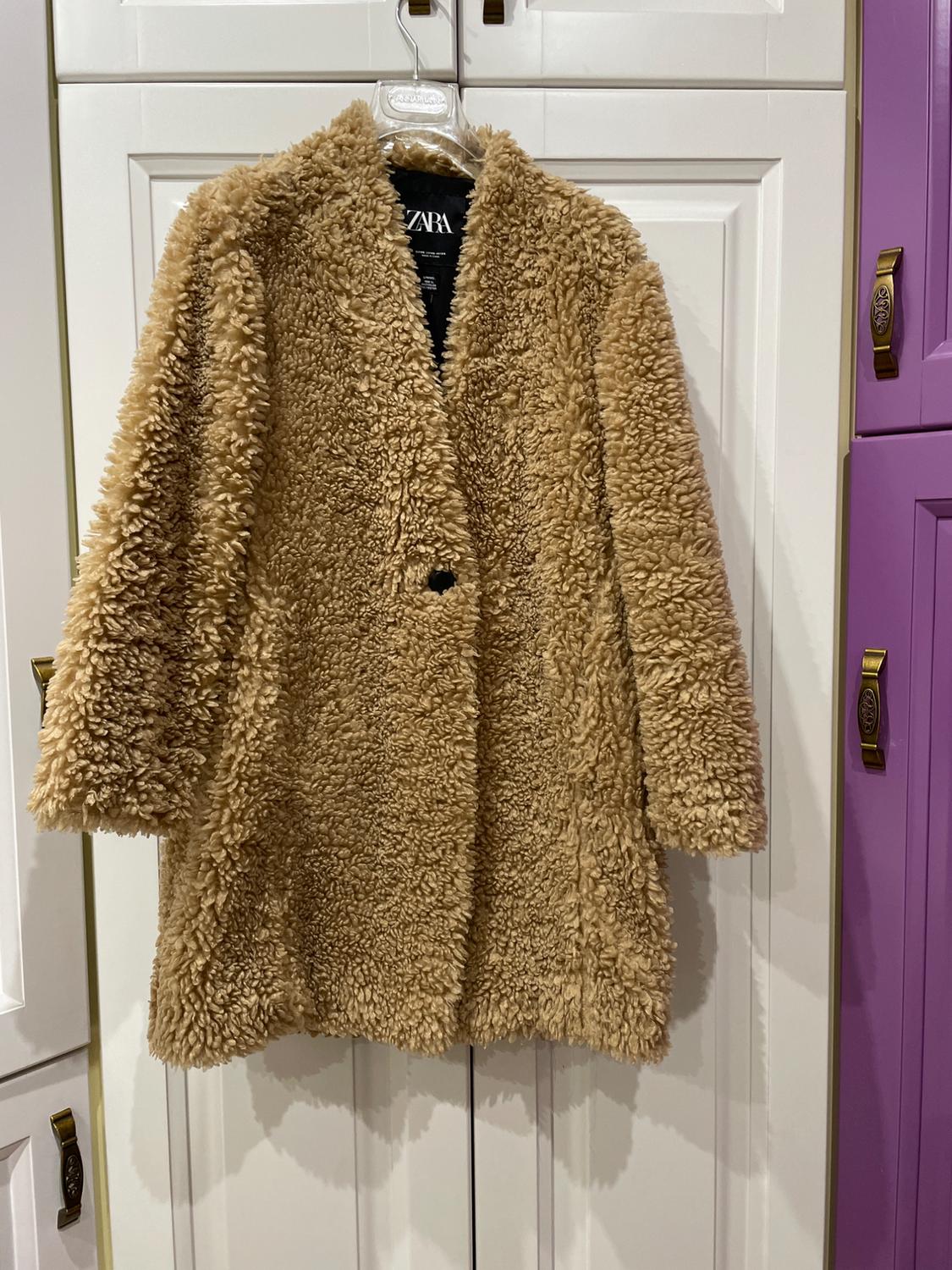 FAUX SHEARLING COAT