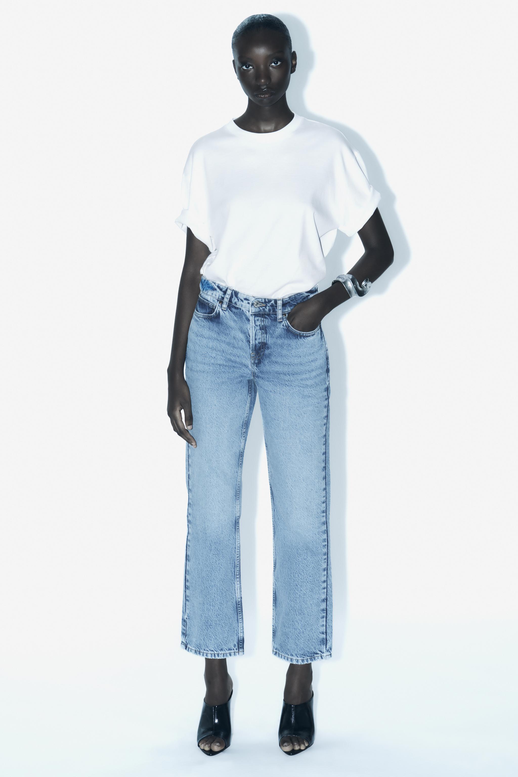 MID RISE Z1975 STRAIGHT LEG JEANS Mid blue ZARA United States